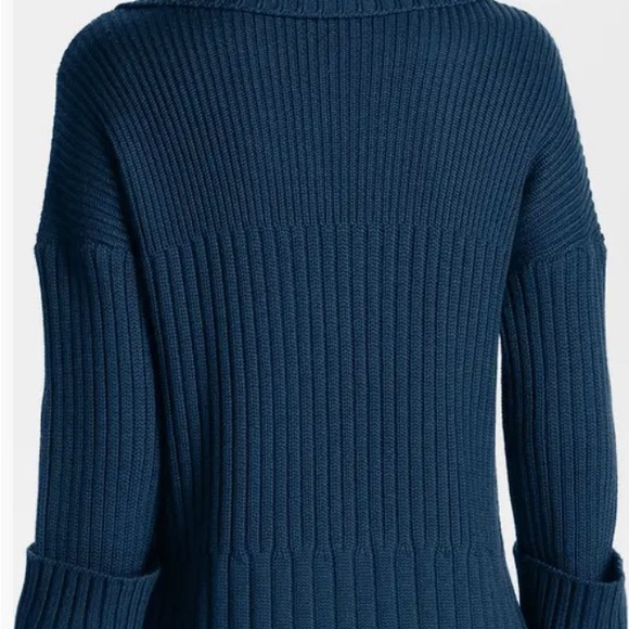 ST.JOHN 100% WOOL NAVY BLUE CABLE
KNIT JACKET/SWAZER/SWEATER MEDIUM HOLIDAY - Picture 3 of 5